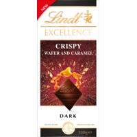 Lindt Excellence crispy wafer & caramel dark