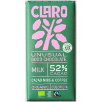 Claro Reep 52% milk cacao nibs & coffee