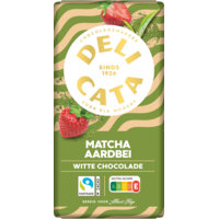 Delicata Reep matcha aardbei witte chocolade
