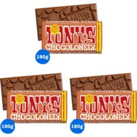 Tony's Chocolonely Reep melk karamel zeezout 3-pack