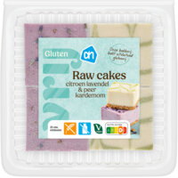 AH Glutenvrij Raw cakes lavendel citroen&peer kardemom