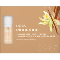 Care Cozy cinnamon shower hair & body giftset