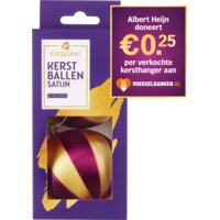 AH Excellent Kerstballen paars goud