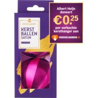 AH Excellent Kerstballen roze paars