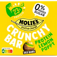 Holie's Crunchy bar protein lemon poppy