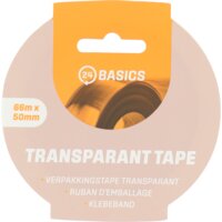 24Basics Verpakkingstape transparant 66mx50mm