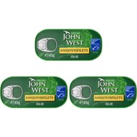 John West Ansjovisfilets olie 3-pack