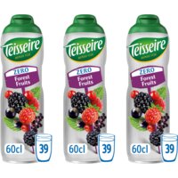 Teisseire Zero bosvruchten siroop 3-pack