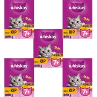 Whiskas Droogvoer 7+ Kip 5-pack