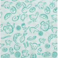 AH Servet lila figuurtjes 33x33cm