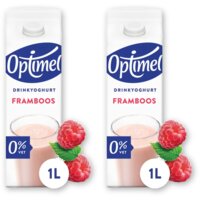 Optimel Drinkyoghurt framboos 2-pack