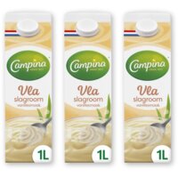 Campina Vla slagroom vanille smaak 3-pack