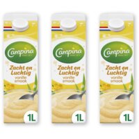 Campina Zacht & luchtig vanille smaak 3-pack