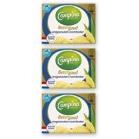 Campina Botergoud ongezouten roomboter 3-pack