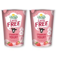 Arla Lactofree strawberry yoghurt 2-pack