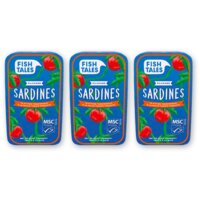 Fish Tales Sardines in pittige tomatensaus 3-pack