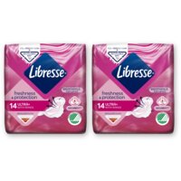Libresse Ultra+ wings maandverband 2-pack