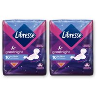 Libresse Goodnight ultra+ wings maandverband 2pck