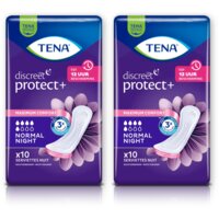 Tena Discreet protect+ normal night 2-pack