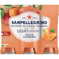 S. Pellegrino Pesca and clementina light 6-pack