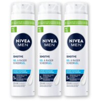 NIVEA Men sensitive scheergel 3-pack