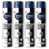NIVEA Men black & white invisible spray 4-pack