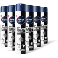 NIVEA Men black & white invisible spray 6-pack