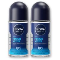 NIVEA Men fresh active deodorant roller 2-pack