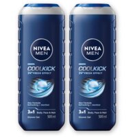 NIVEA Men cool kick shower gel 2-pack
