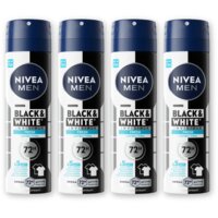 NIVEA Men black & white fresh deo spray 4-pack