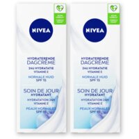 NIVEA Hydraterende dagcreme spf15 nrm huid 2pk