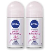 NIVEA Pearl & beauty deodorant roller 2-pack
