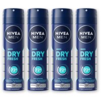 NIVEA Men dry fresh anti transpirant spray 4pk