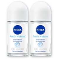 NIVEA Fresh natural deodorant roller 2-pack