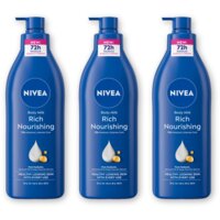 NIVEA Verzorgende body milk met pomp 3-pack