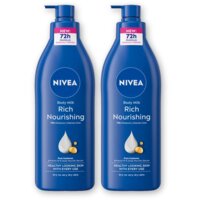 NIVEA Verzorgende body milk met pomp 4-pack