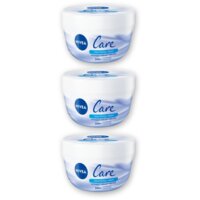 NIVEA Care voedende creme gezicht, lichaam 3pk
