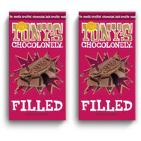 Tony's Chocolonely Filled melk truffel 2-pack