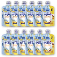 Nestlé Little Rockets Knijpfruit banaan 2+ 12pk