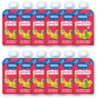 Nestlé Sporty fruits knijpfruit peer 12m+ 12pck