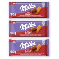 Milka Chocoladereep lotus biscoff 3-pack