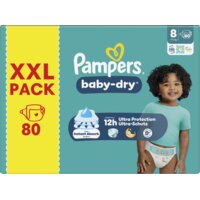 Pampers Baby-dry luiers maat 8 XXL pack