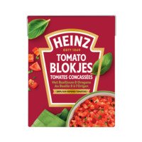 Heinz Tomaten blokjes basilicum & oregano